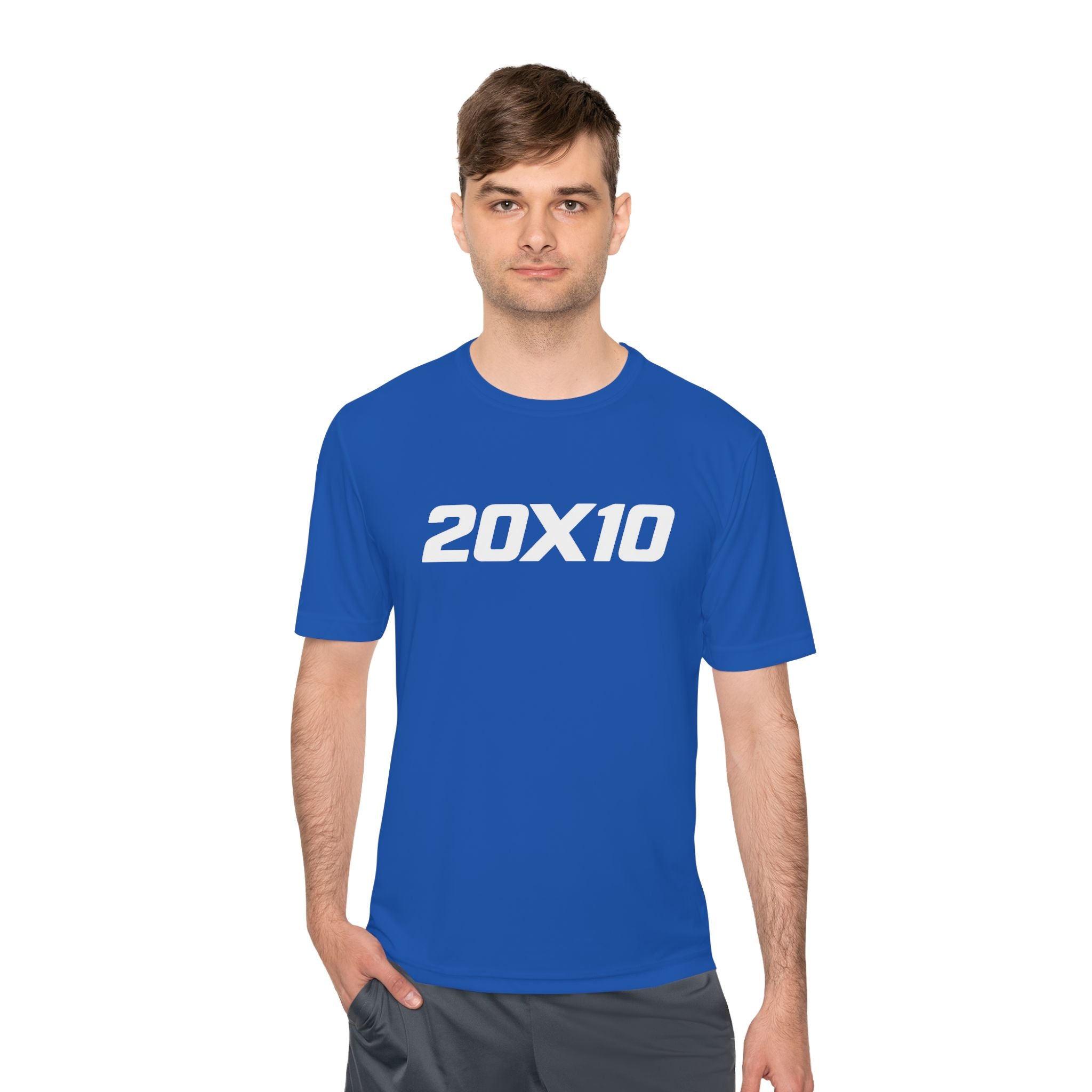 20X10 Performance Tee — Bold Athletic Graphic Moisture-Wicking Shirt