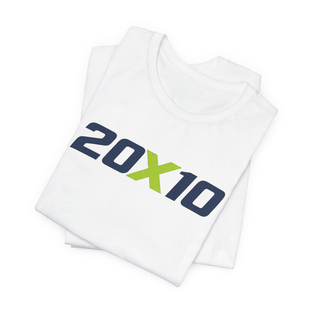 20X10 Logo Tee — Minimal Athletic Graphic T‑Shirt