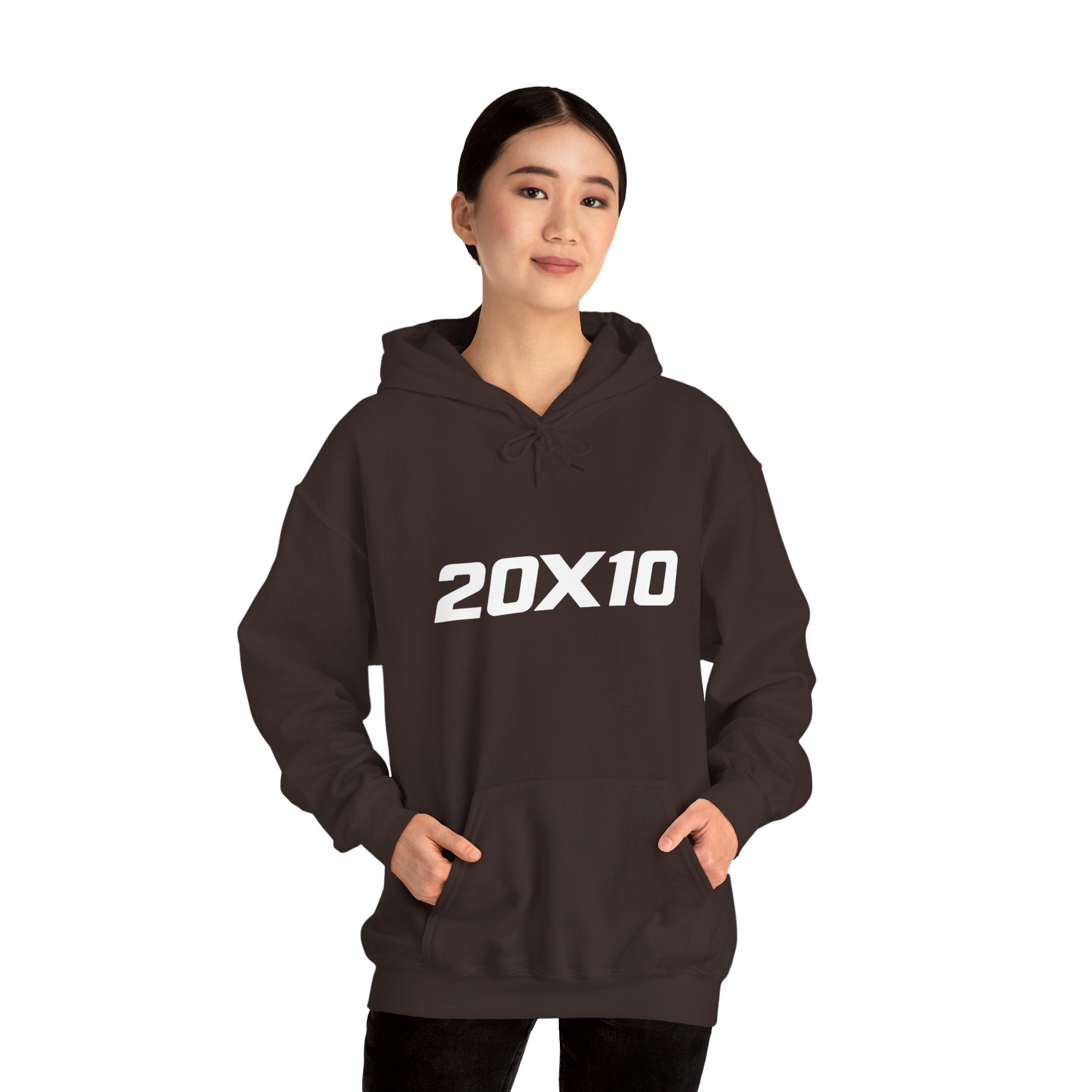 20X10 Hoodie — Minimalist Numeric Graphic Pullover