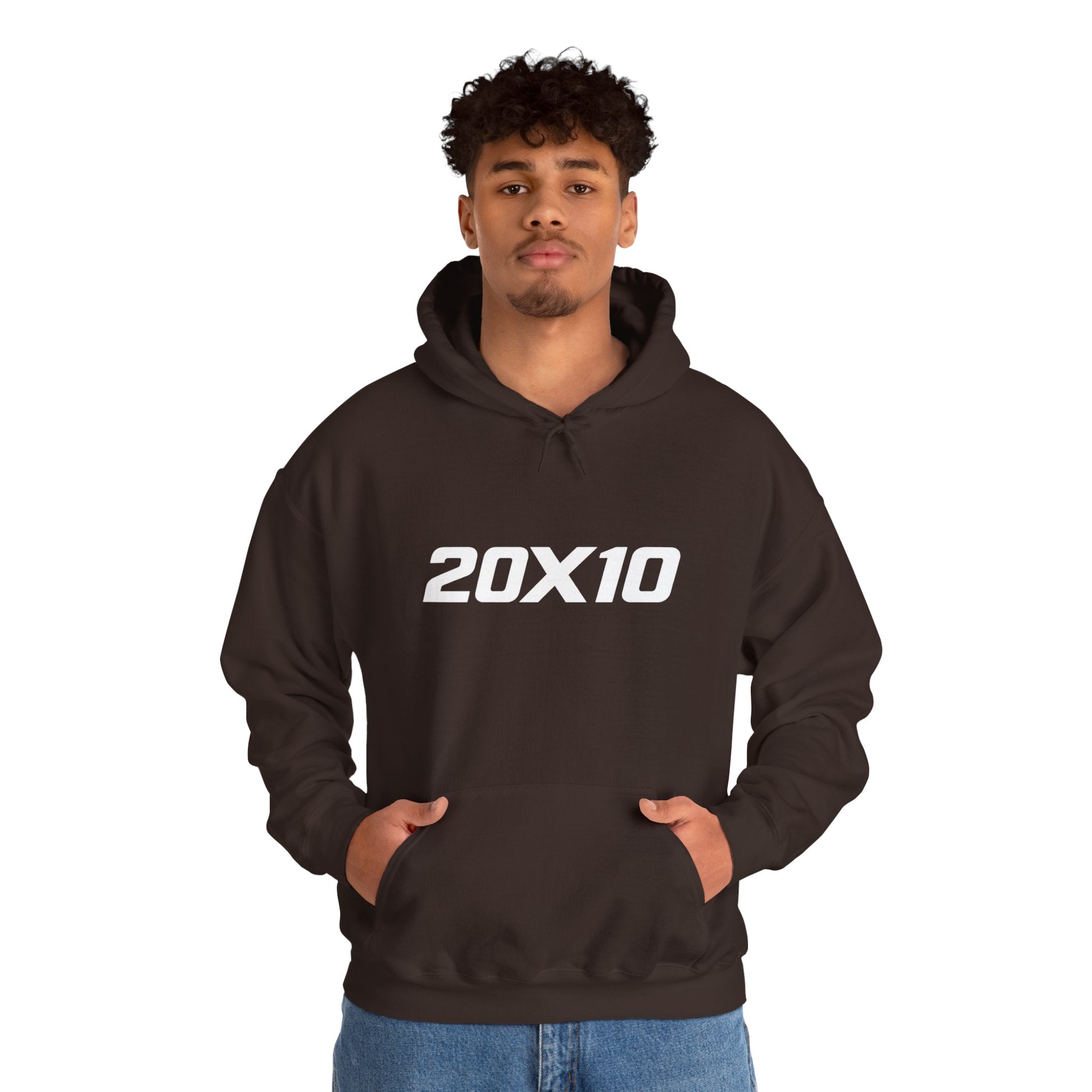 20X10 Hoodie — Minimalist Numeric Graphic Pullover