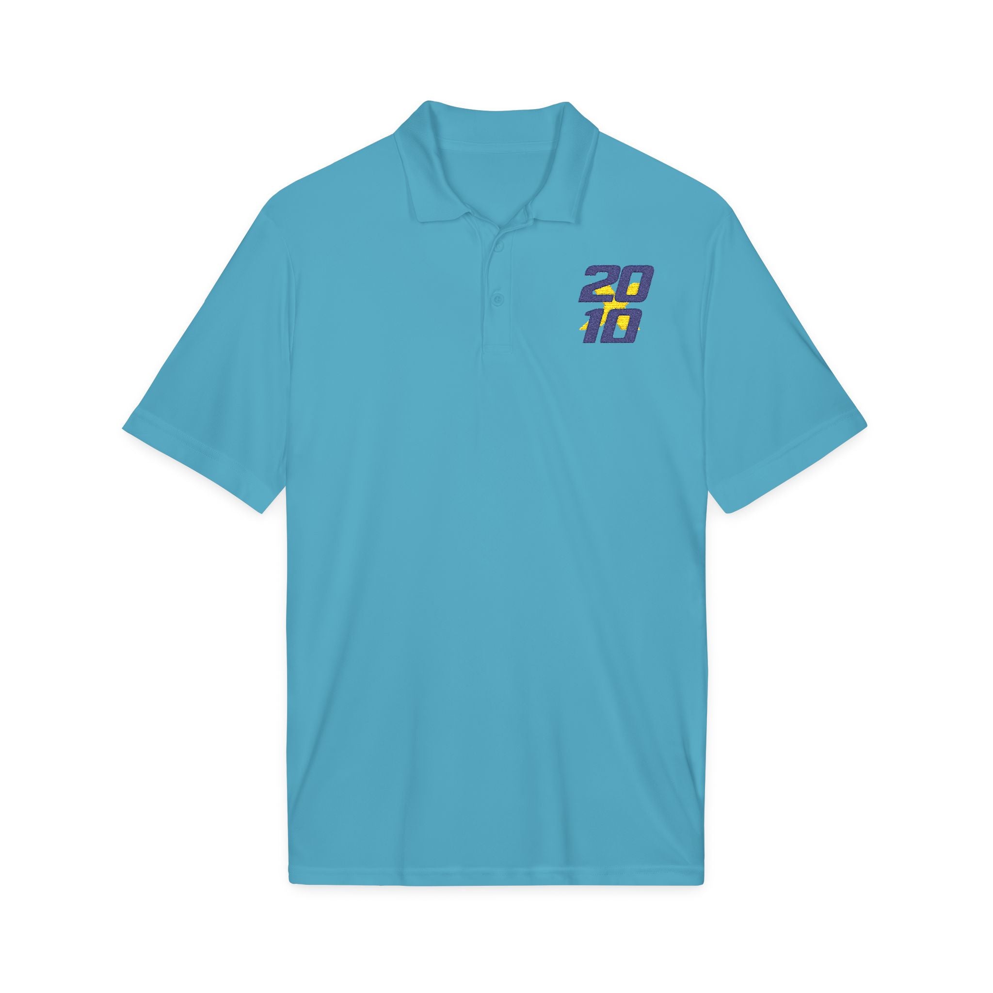 20X10 Polo Shirt — Retro Stacked Logo Embroidered Performance Polo