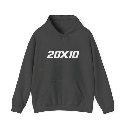 20X10 Hoodie — Minimalist Numeric Graphic Pullover