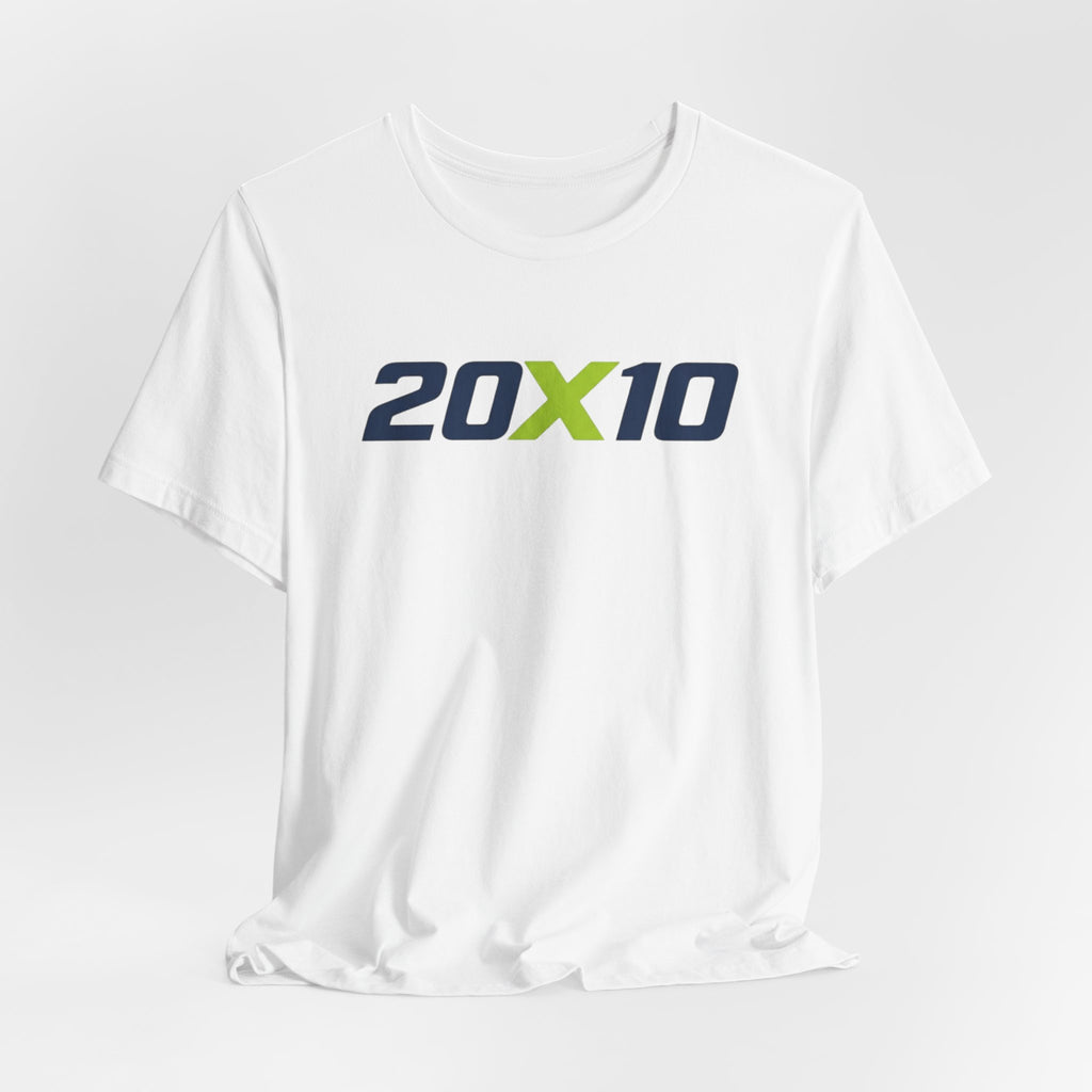 20X10 Logo Tee — Minimal Athletic Graphic T‑Shirt