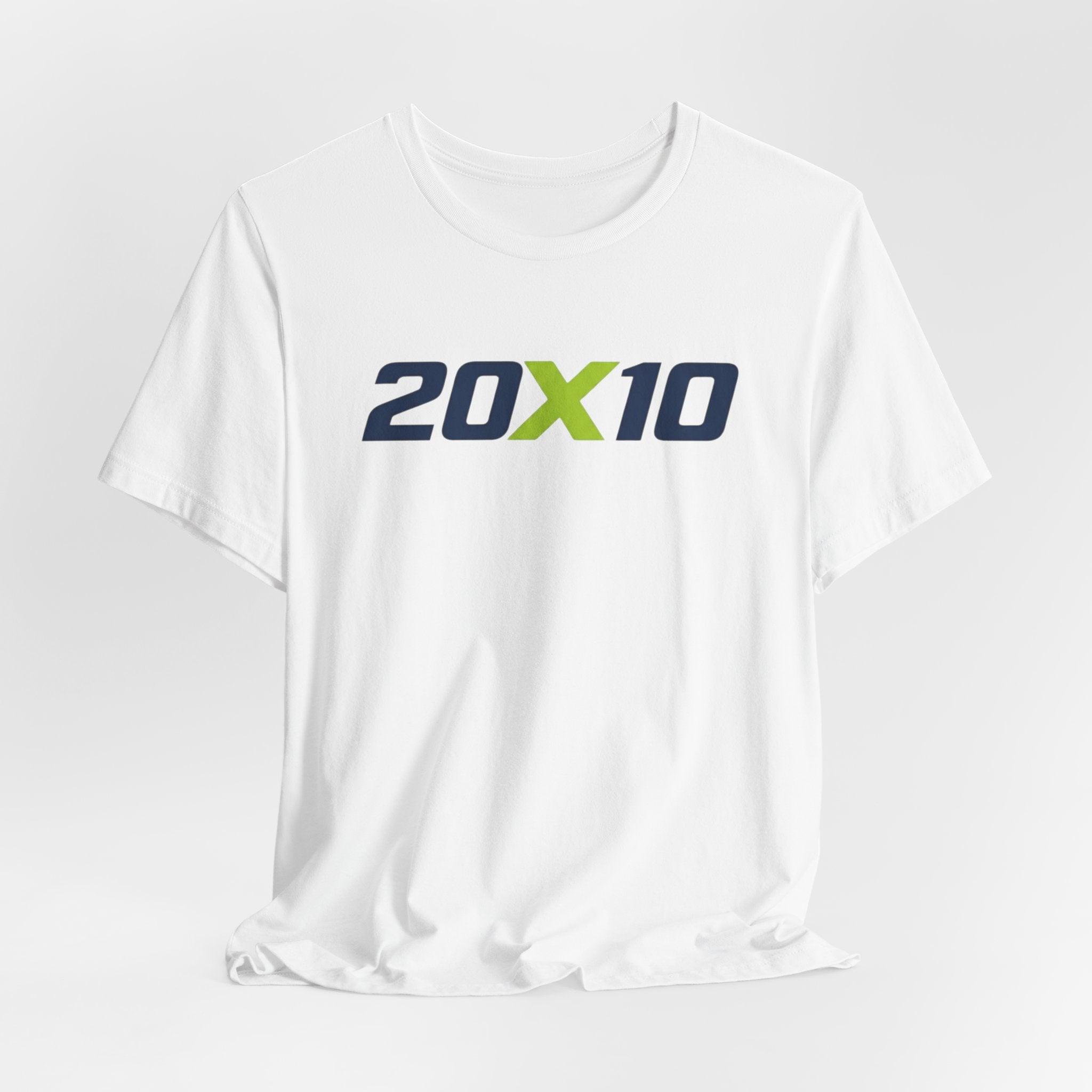 20X10 Logo Tee — Minimal Athletic Graphic T‑Shirt