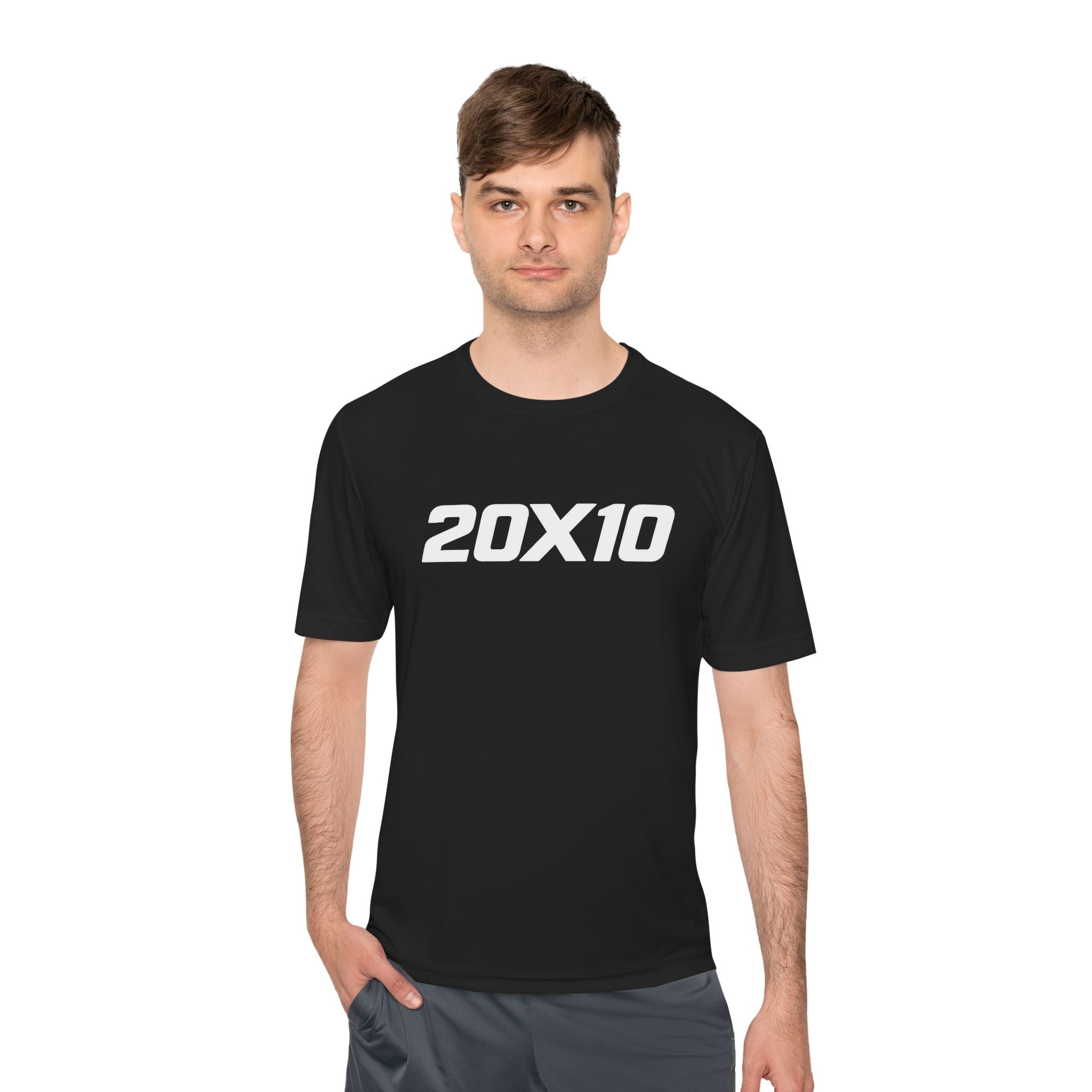 20X10 Performance Tee — Bold Athletic Graphic Moisture-Wicking Shirt