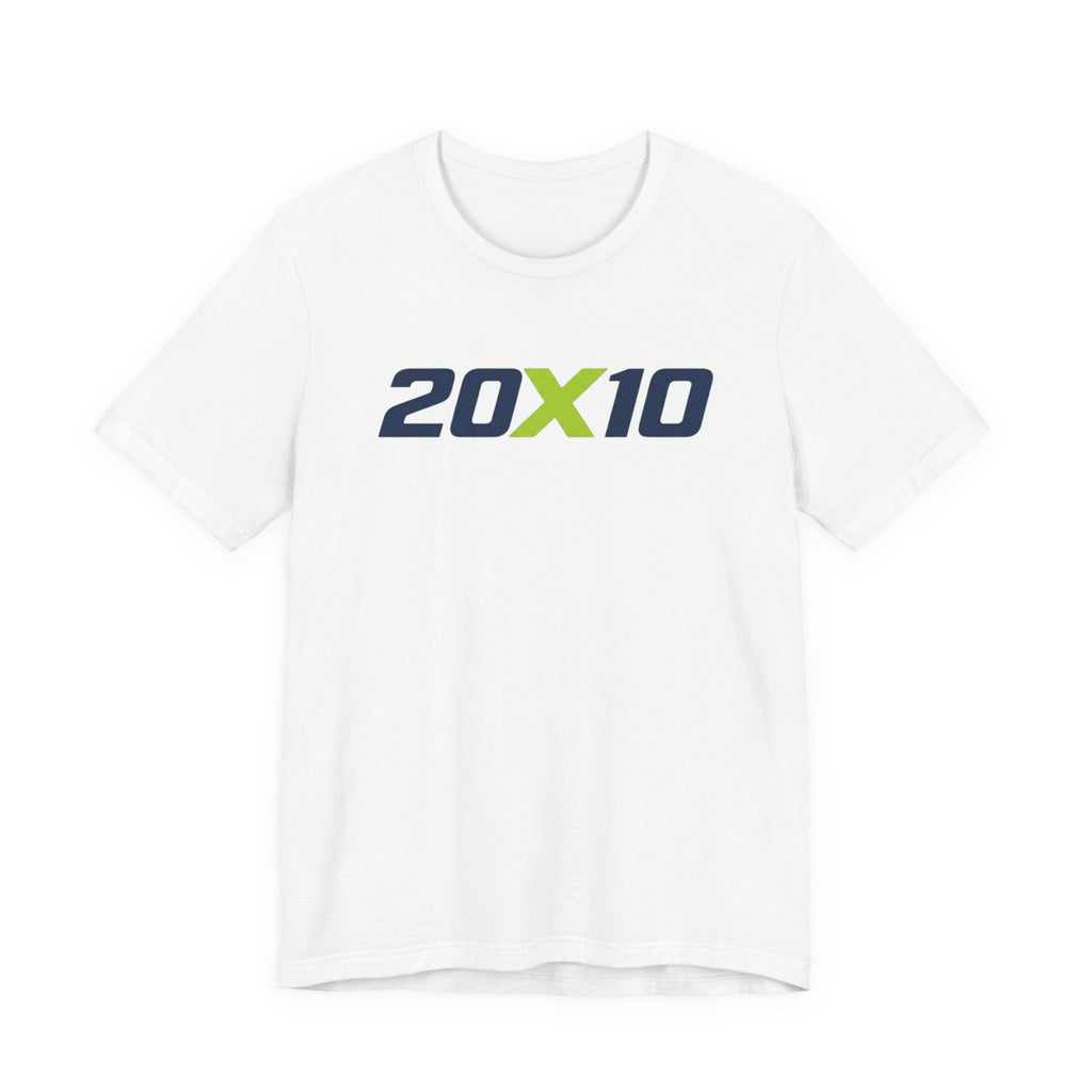 20X10 Logo Tee — Minimal Athletic Graphic T‑Shirt